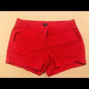 J.Crew seersucker Red and Navy Blue shorts